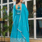 Rajwada Blue Silk Solid Stitched Kurta Set For Women