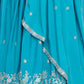 Rajwada Blue Silk Solid Stitched Kurta Set For Women