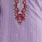 Rajwada Lavender Chinon Embroidered Kurta Set For Women