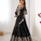 Rajwada Black Silk Blend Embellished Lehenga For Women