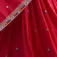 Rajwada Red Silk Blend Embellished Lehenga For Women