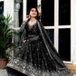 Rajwada Black Silk Solid Stitched Kurta Set For Women