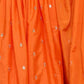 Rajwada Orange Silk Solid Stitched Kurta Set For Women