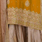 Rajwada Yellow Chinon Solid Stitched Kurta Set For Women