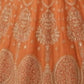 Rajwada Orange Georgette Printed Lehenga For Women