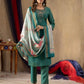 Rajwada Teal Green Silk Blend Embroidered Kurta Set For Women