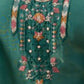 Rajwada Teal Green Silk Blend Embroidered Kurta Set For Women