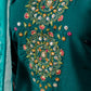 Rajwada Teal Green Silk Blend Embroidered Kurta Set For Women