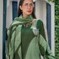 Rajwada Dark Green Silk Blend Printed Kurta Set For Women