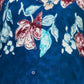 Rajwada Teal Blue Cotton Blend Embroidered Co Ord Set For Women