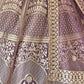 Rajwada Light Purple Net Embellished Lehenga For Women