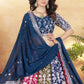 Rajwada Multicolor Georgette Embellished Lehenga For Women