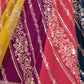 Rajwada Multicolor Georgette Embellished Lehenga For Women