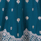 Rajwada Teal Blue Georgette Embellished Lehenga For Women