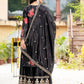 Rajwada Black Silk Blend Embellished Kurta Set For Women
