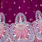 Rajwada Deep Wine Georgette Embellished Lehenga For Women