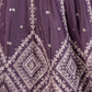 Rajwada Purple Georgette Embellished Lehenga For Women