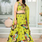 Rajwada Pista Green Georgette Embroidered Lehenga For Women