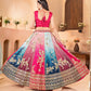 Rajwada Multicolor Chinon Embellished Lehenga For Women