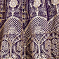Rajwada Purple Net Embellished Lehenga For Women