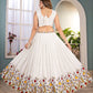 Rajwada White Chinon Embroidered Lehenga For Women