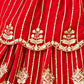 Rajwada Red Georgette Embellished Lehenga For Women