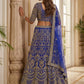 Rajwada Violet Net Embellished Lehenga For Women
