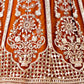Rajwada Brown Net Embellished Lehenga For Women