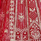 Rajwada Dark Pink Net Embellished Lehenga For Women