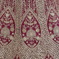 Rajwada Dark Magenta Net Embellished Lehenga For Women