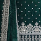 Rajwada Dark Green Georgette Embellished Kurta Set For Women