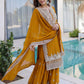 Rajwada Mustard Georgette Embellished Kurta Set For Women