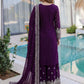 Rajwada Wine Georgette Embellished Kurta Set For Women