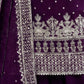 Rajwada Wine Georgette Embellished Kurta Set For Women