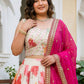Rajwada Off White Chinon Embellished Lehenga For Women