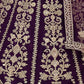 Rajwada Purple Net Embroidered Lehenga For Women