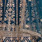 Rajwada Teal Blue Net Embroidered Lehenga For Women