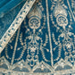 Rajwada Teal Blue Net Embellished Lehenga For Women