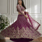 Rajwada Magenta Net Embellished Lehenga For Women