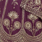 Rajwada Dark Purple Chinon Embellished Lehenga For Women