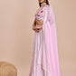 Rajwada Light Pink Georgette Embroidered Semi-Stitched Lehenga For Women