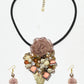 Rajwada Multicolor Silicon Pearl And Stone Jewellery Set For Women