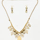 Rajwada Golden Alloy Pearl Jewellery Set For Women