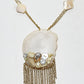 Rajwada Off White And Golden Alloy Pearl And Stone Jewellery Set For Women