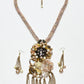 Rajwada Multicolor Jute And Alloy Pearl Jewellery Set For Women