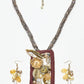 Rajwada Multicolor Jute And Alloy Pearl And Stone Jewellery Set For Women