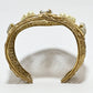 Rajwada Golden Alloy Pearl And Stone Cuff Bracelet For Women