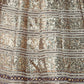 Rajwada Gold & Grey Georgette Semi Stitched Lehenga with unstitched Blouse for Women