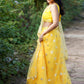Rajwada Women Designer Yellow Net Semi Stitched Lehenga With Unstitched Blouse