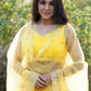 Rajwada Women Designer Yellow Net Semi Stitched Lehenga With Unstitched Blouse